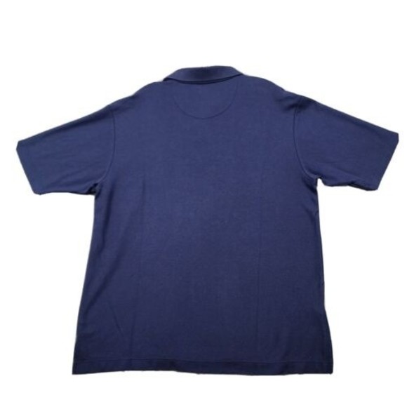 Tommy Bahama Polo Shirt Mens Large Blue 82% Pima Cotton Solid - Picture 13 of 14